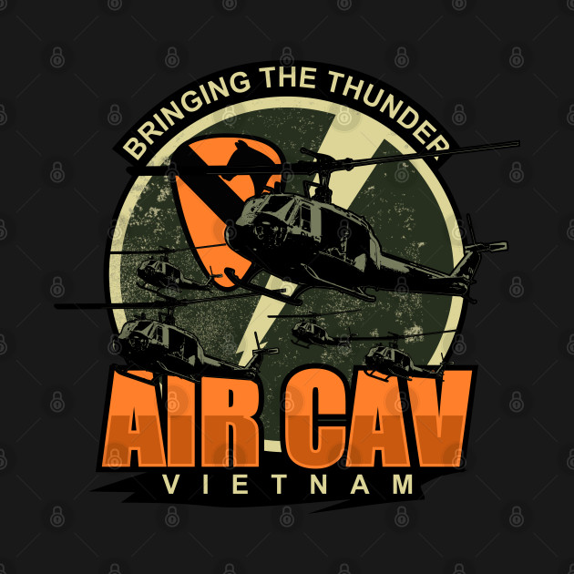 Disover Air Cav Vietnam Patch (distressed) - 1st Air Cavalry Division - T-Shirt