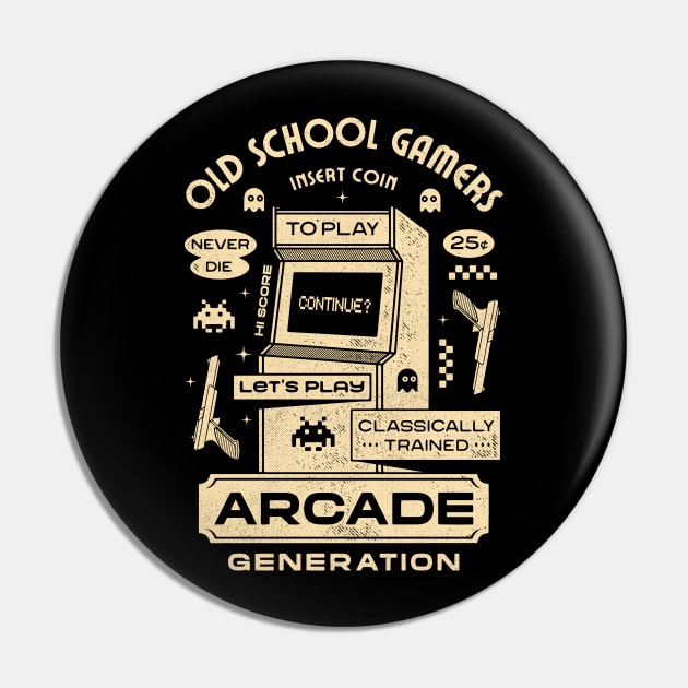 Arcade Gamers Pin by logozaste