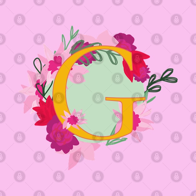 Monogram G, Personalized Initial by Bunniyababa