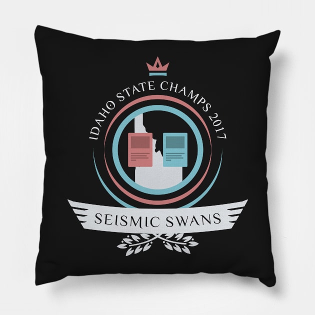 Seismic Swans Life Pillow by epicupgrades