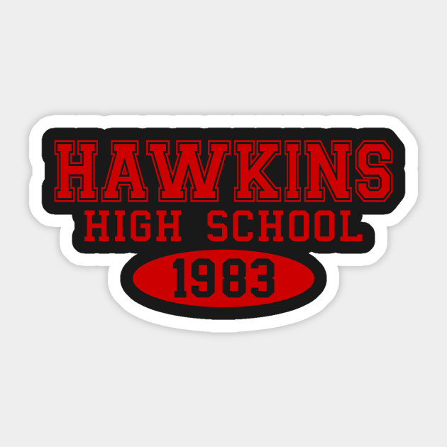 Hawkins High School Hawkins High School Sticker TeePublic