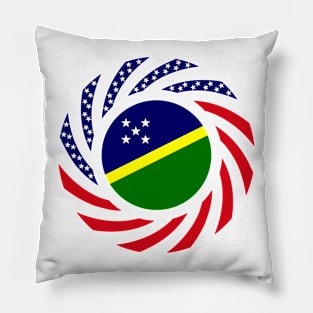 Solomon Islander American Multinational Patriot Flag Series Pillow