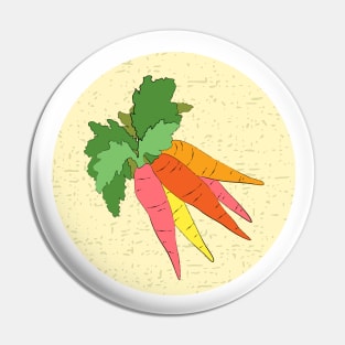 Rainbow Carrots Pin