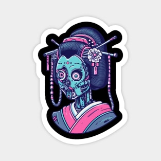 Cyber geisha japanese Magnet