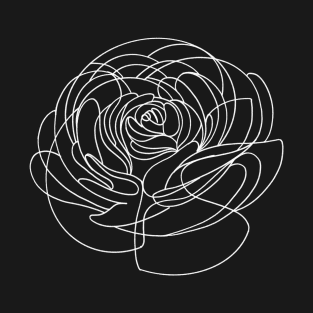 Persian Buttercup || Floral Minimal Linework T-Shirt