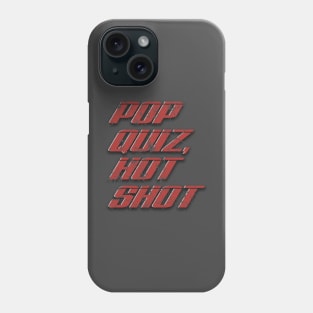 TITLE: Speed – Pop Quiz Quote (four decks, aged and weathered) Phone Case