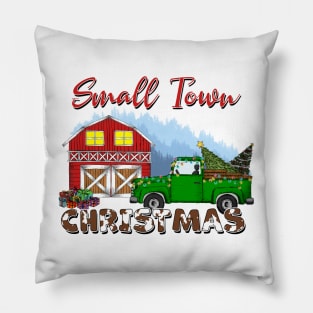 Small Town Christmas Pillow