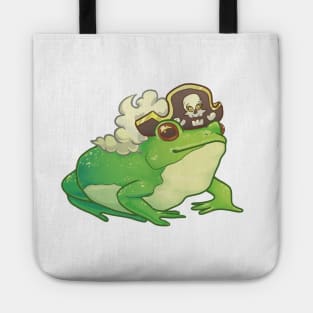 Captain Frogbert - Green frog pirate design Tote