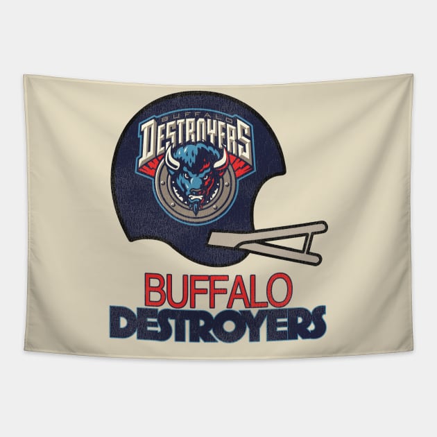 Defunct Buffalo Destroyers Football Team Tapestry by Defunctland