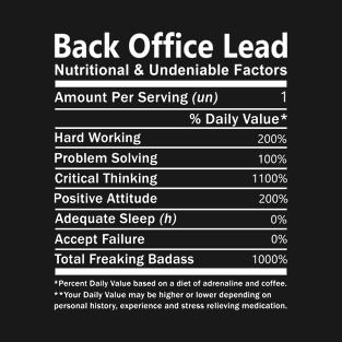 Back Office Lead - Nutritional Factors T-Shirt