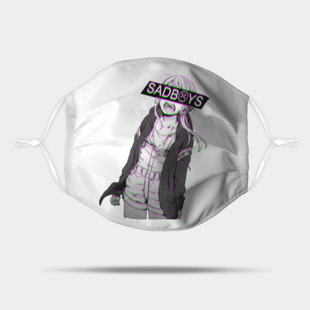 Sad Anime Boy With A Mask Sad Boys Sad Japanese Anime Aesthetic Aesthetic Mask Teepublic teepublic