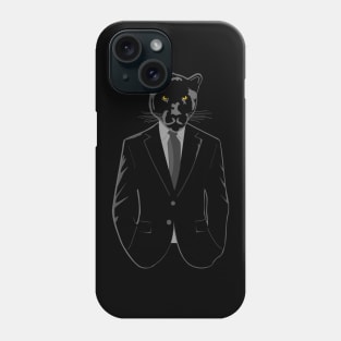 Panther in Black Suit Phone Case