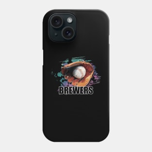 Retro Proud Team Name Brewers Classic Style Baseball Phone Case