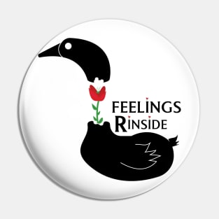 feelings are inside Pin