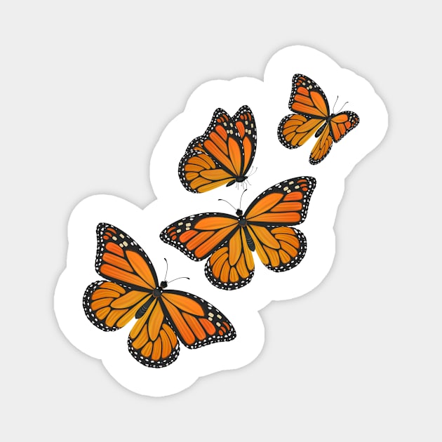 Monarch Butterflies Magnet by Melon Street