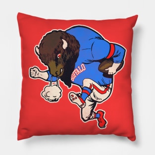 Buffalo Reimagined Alternative Fighting Mascot Pillow