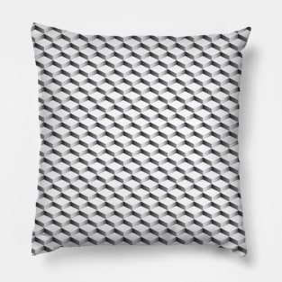 Geometric levels shaded in greys Pillow