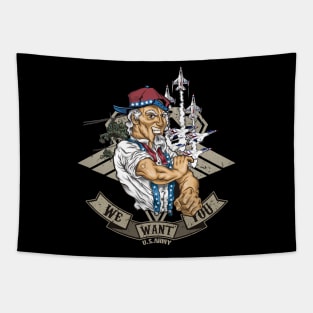 UNCLE SAM URBAN PROUD PATRIOTIC Tapestry