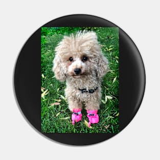 Raffie's Pink Booties Pin