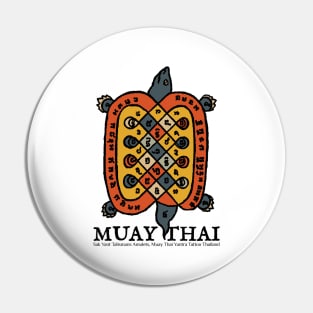 Vintage Tattoo Sak Yant Muay Thai Turtle Pin