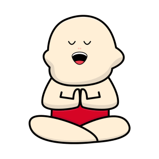 International yoga day with cute baby character T-Shirt