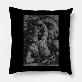 Dragon devouring Pillow