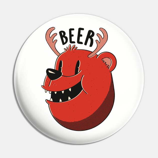 Beer Bear and Deer Pin by Gigi's Shop