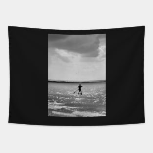 Lone Paddle Boarder Tapestry