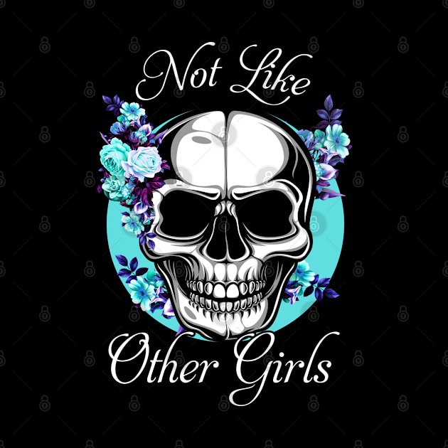 Skull Flower Not Like Other Girls by lenaissac2