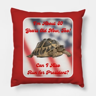 I'm about 80 ... Too! Can I Also Run for President? Pillow