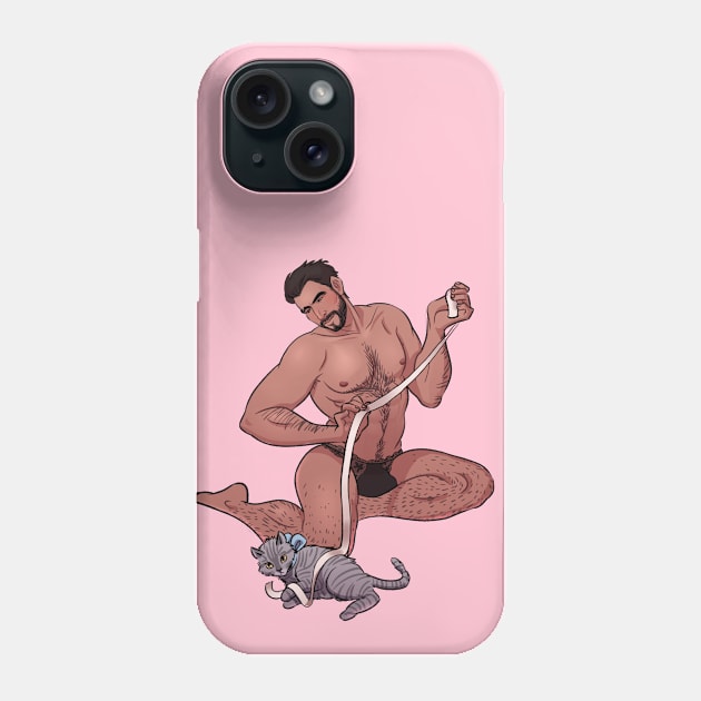 Paladin Pinup - Kitten Shirt Phone Case by soularch