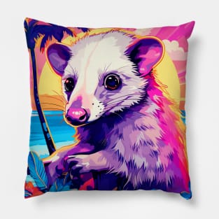 Opossum Vacation Pillow