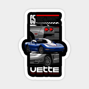 Blue Corvette C5 Magnet