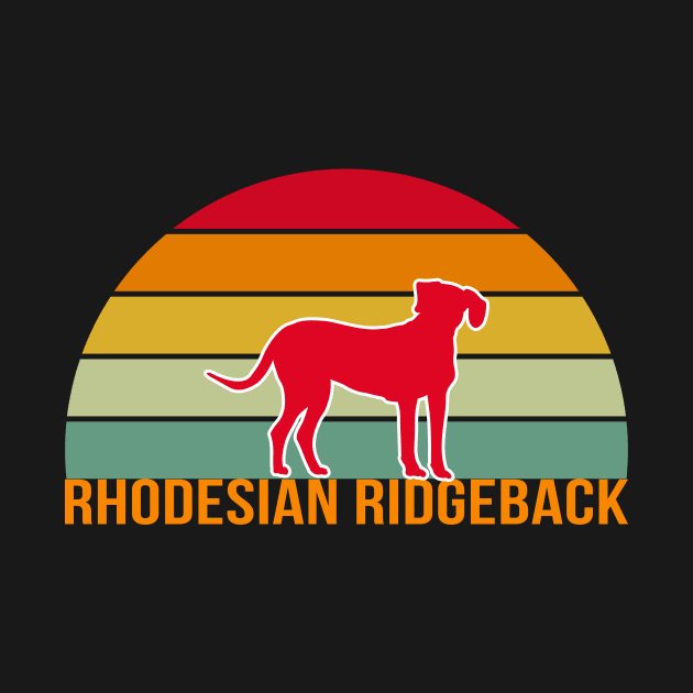 Rhodesian Ridgeback Vintage Silhouette by khoula252018