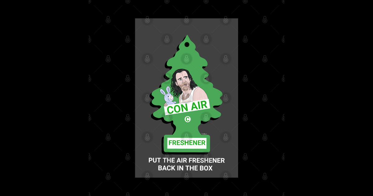 Con Air Freshener Puns Sticker TeePublic