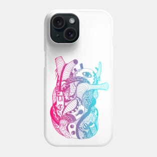 Dual Color Light Heart Phone Case