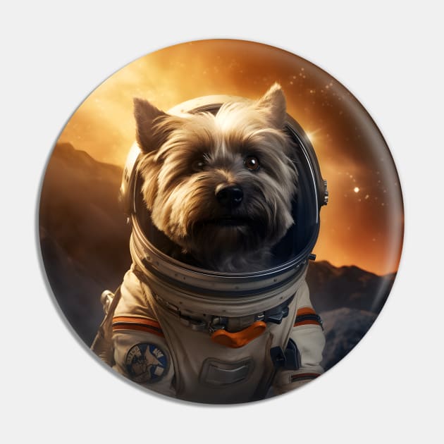 Astro Dog - Cairn Terrier Pin by Merchgard