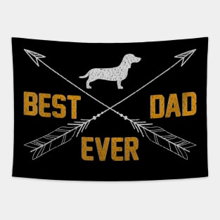 Best Dachshund Dad Ever Vintage Tapestry