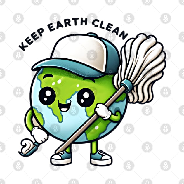 Keep Earth Clean, EARTH DAY design by Apparels2022