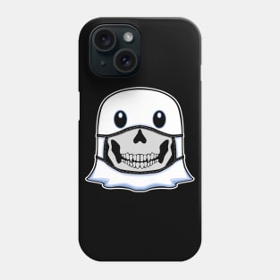 Ghost Halloween with Skull Mask Phone Case