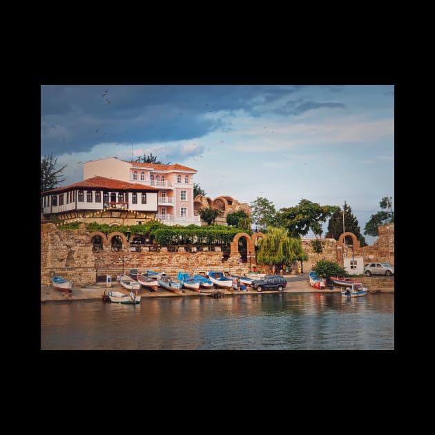 The old town of Nessebar on the Black Sea coast by psychoshadow