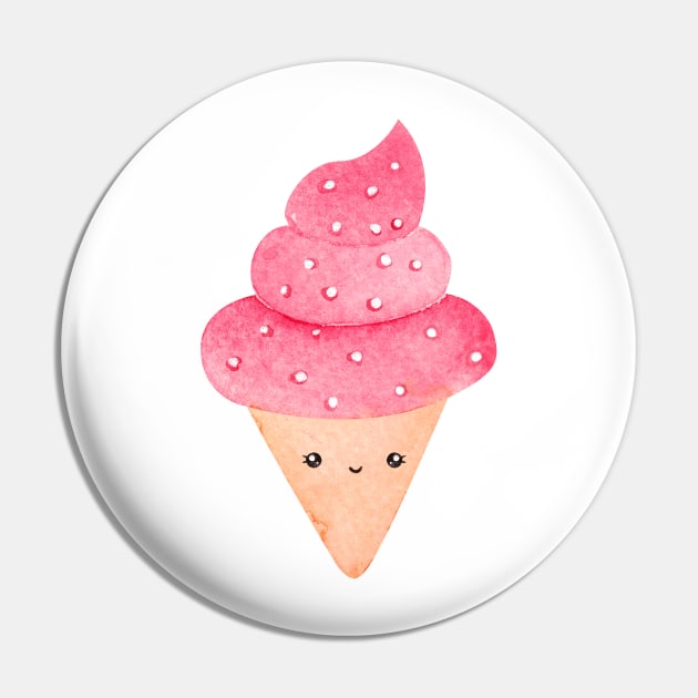 Cute ice cream Pin by shoko