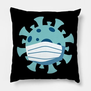 Corona Virus Covid-19 Illustration Pillow