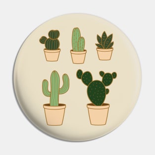 Cactus Art Pin