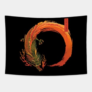 Enso Dragon Fire Tapestry