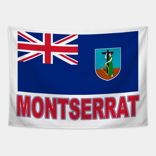 The Pride of Montserrat - National Flag Design Tapestry by Naves