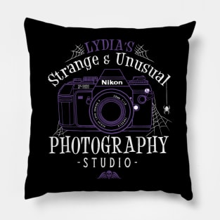 Strange and Unusual - Vintage Distressed Occult Typography Pillow