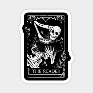 The Reader - Death Skull Book Gift Magnet