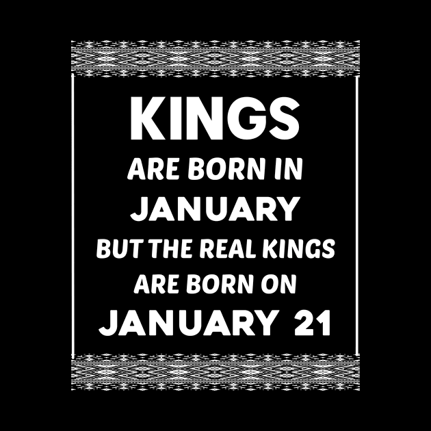 Birthday King White January 21 21st by blakelan128