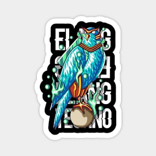 Eagle techno t-shirt Magnet